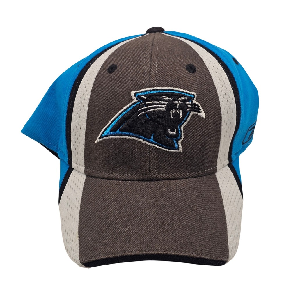 Vintage Y2K Carolina Panthers Reebok NFL Equipment Hat L/XL Flex Fit 2000s
